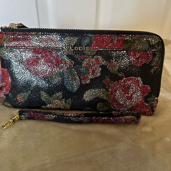 LODIS Rosalia Double Zip Wallet/Wristlet NWOT! - Picture 3 of 13